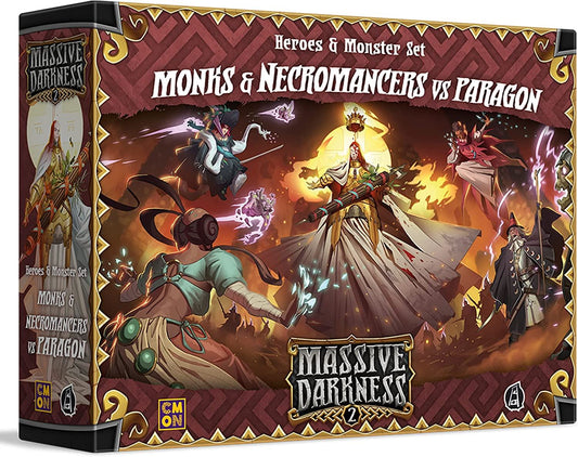 Monks and Necromancers vs The Paragon: Massive Darkness 2 Board Game