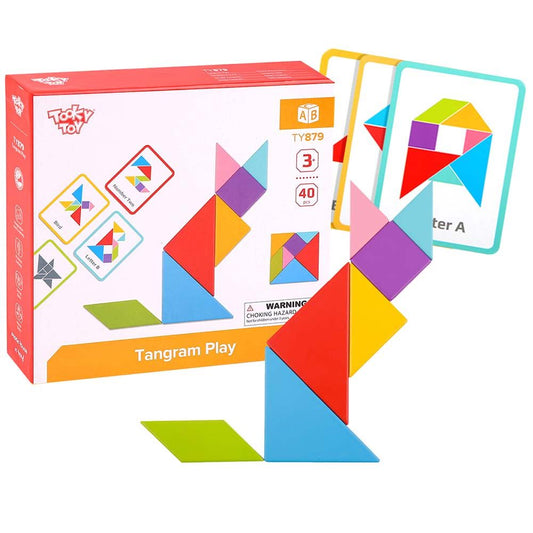 Tooky Toy Wooden Tangram Play