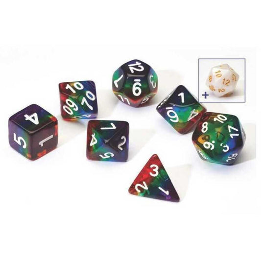 Sirius Dice: Polyhedral Dice: Rainbow Translucent