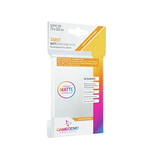 Gamegenic MATTE Tarot Sized Sleeves 73 x 122 mm - 50 Sleeves