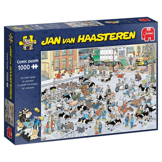 Jan Van Haasteren The Cattle Market Jigsaw Puzzle - 1000 Pieces