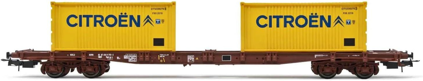 Jouef SNCF 4-axle container wagon S70 loaded with 2 x 24 coil cont