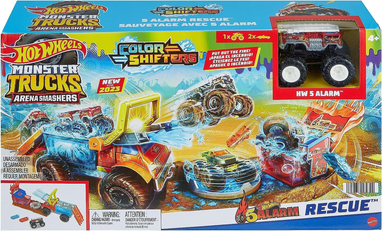 Hot Wheels Monster Trucks Arena Water Blast Smash