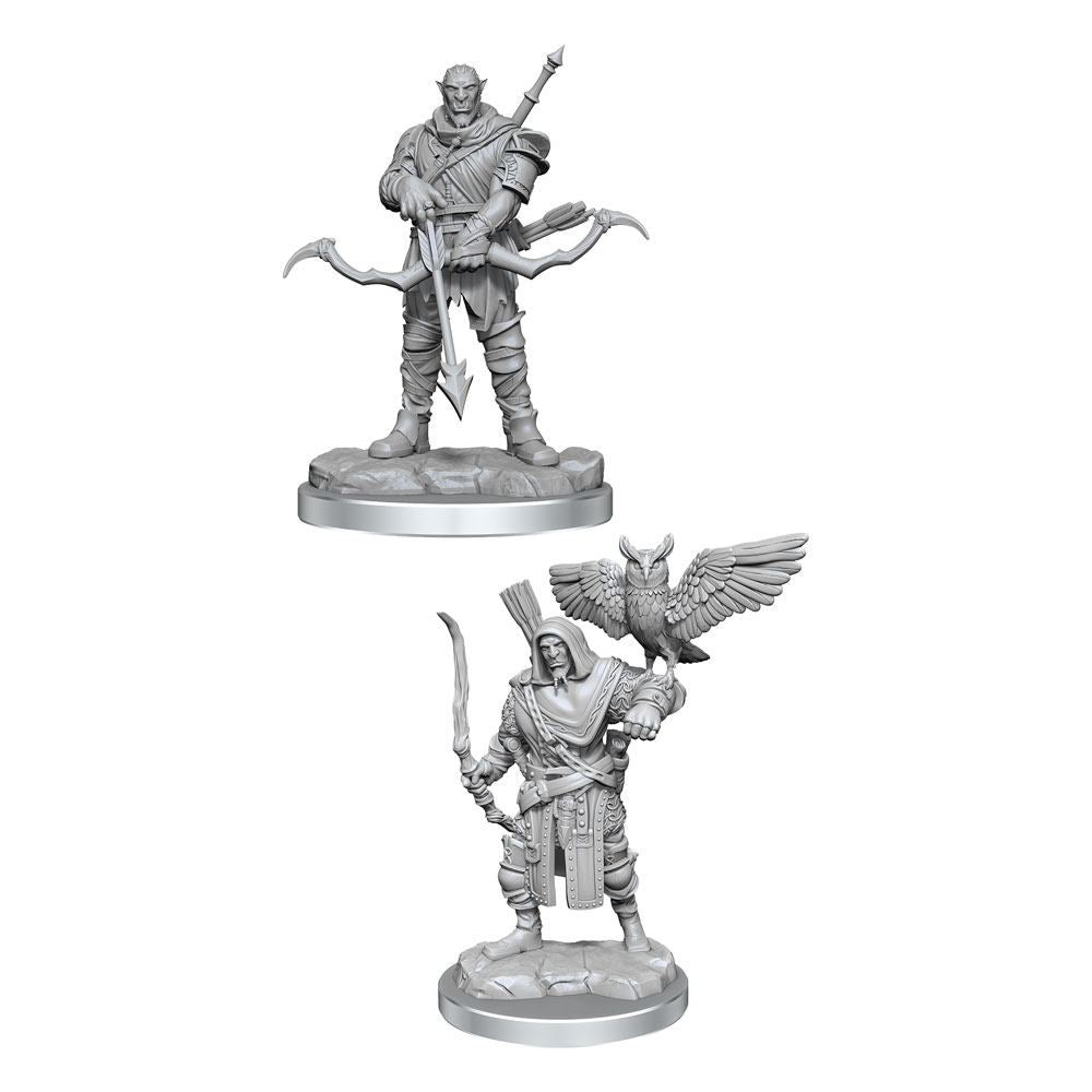 D&D Nolzur's Marvelous Miniatures Unpainted Miniatures 2-Packs Orc Ranger Male Case (4)