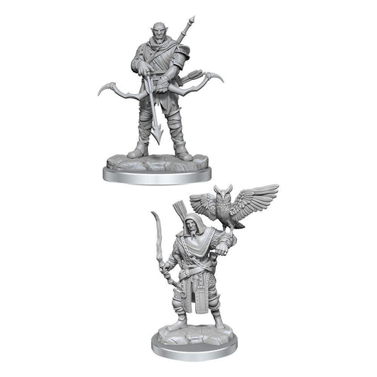D&D Nolzur's Marvelous Miniatures Unpainted Miniatures 2-Packs Orc Ranger Male Case (4)