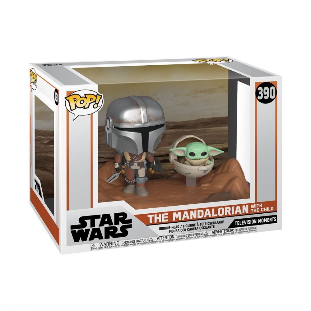 Mandalorian & Child (Star Wars: Mandalorian) Funko Pop! Moment Vinyl Figure #390
