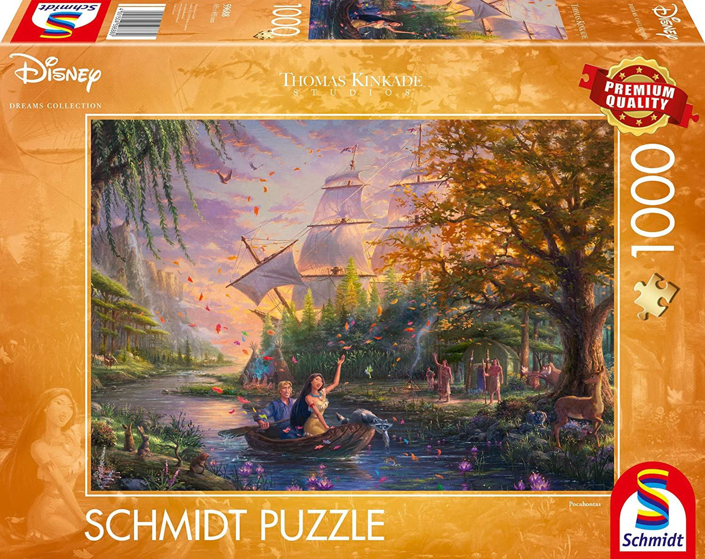 Schmidt Thomas Kinkade: Disney Pocahontas Jigsaw Puzzle - 1000 Pieces