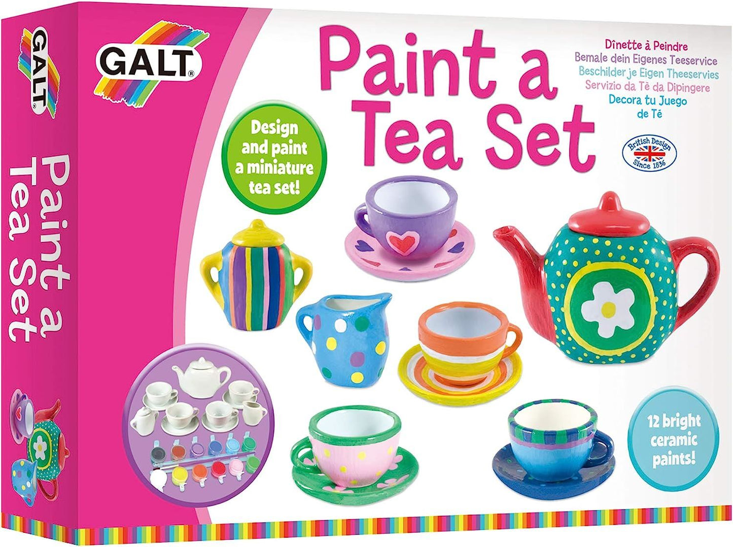 Galt Toys - Paint a Tea Set Creative Activity Kit