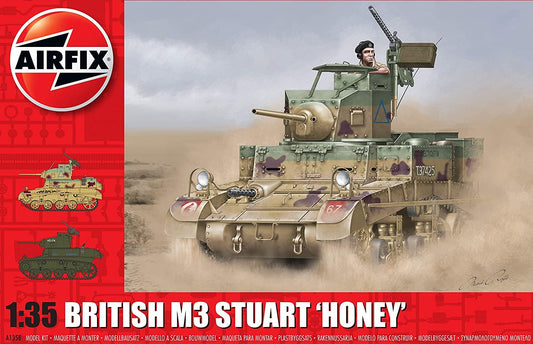 Airfix M3 Stuart Honey Military Vehicle (British Version) 1:35 Model Kit
