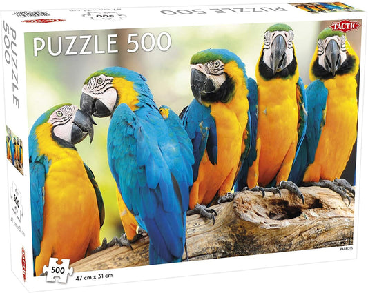Tactic Parrots Jigsaw Puzzle - 500 Pieces