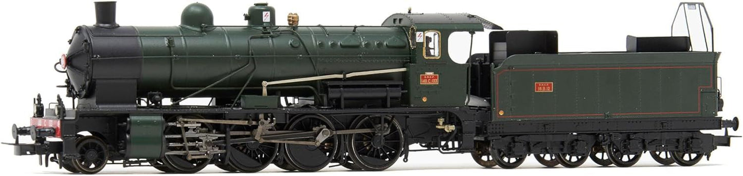Jouef SNCF 140 C 133 + tender 18 B 12 r??ion Est green/black