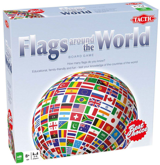 Tactic Games Flags Around The World Board Game	