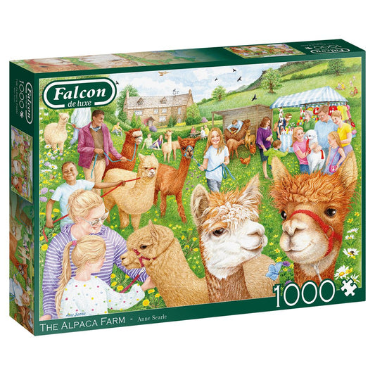 Jumbo Falcon De Luxe The Alpaca Farm Jigsaw Puzzle - 1000 Pieces