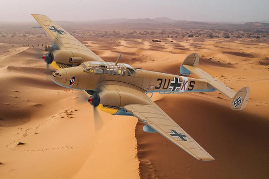 Corgi Messerschmitt Bf 110E-2 (Trop) 3U+KS, 8./ZG 26, Derna, North Africa, 1942 1:72 Diecast Model