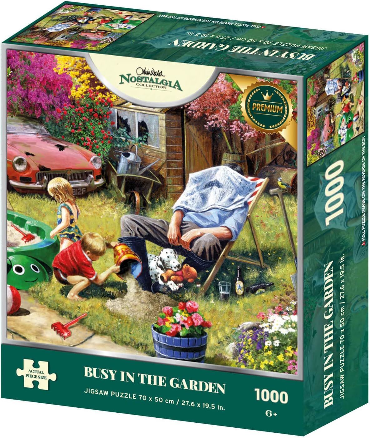 Kevin Walsh Nostalgia Collection Busy In The Garden 1000 Piece Jigsaw Puzzle