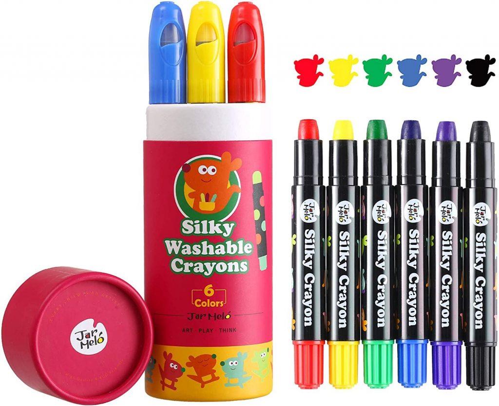 Baby Roo Silky Washable Crayons - 6 Colours