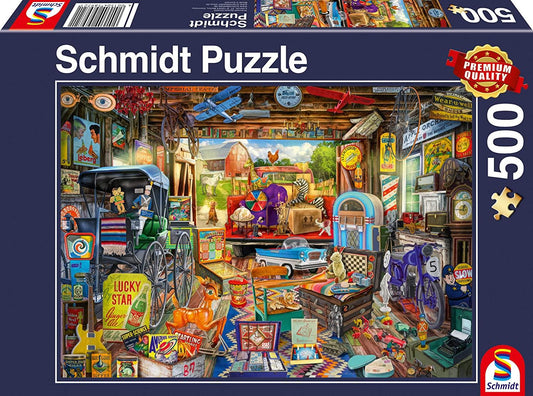 Garage Car Boot Sale Jigsaw Puzzle - 500 Pieces