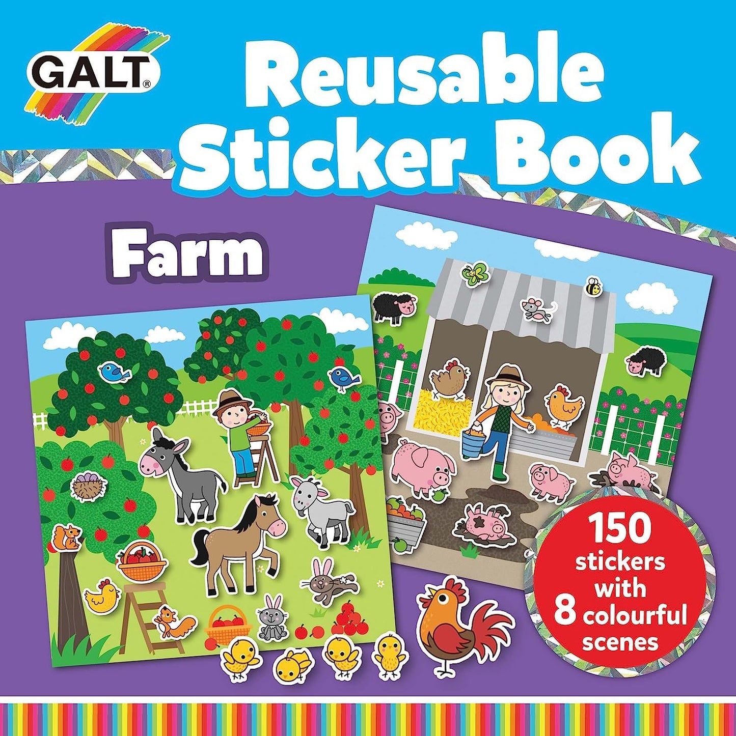 Galt Toys - Farm Reusable Sticker Book