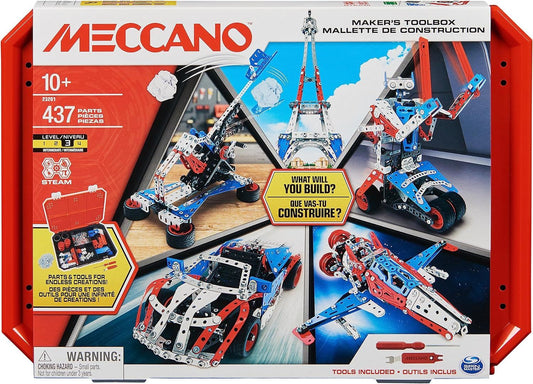 Meccano Maker's Toolbox STEM Model Building Kit