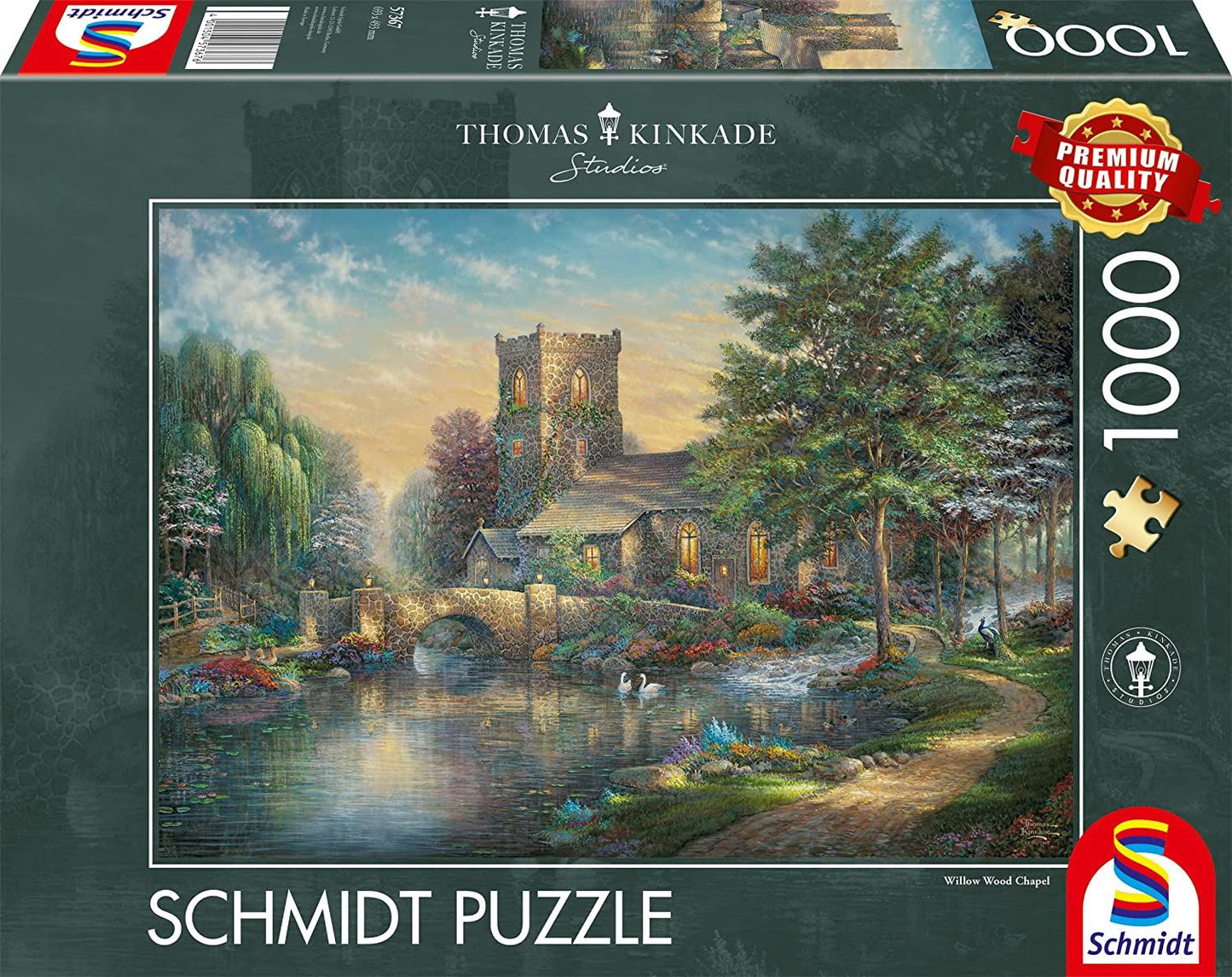 Thomas Kinkade: Willow Wood Chapel 1000 Piece Jigsaw Puzzle