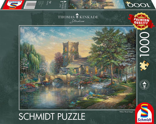 Thomas Kinkade: Willow Wood Chapel 1000 Piece Jigsaw Puzzle
