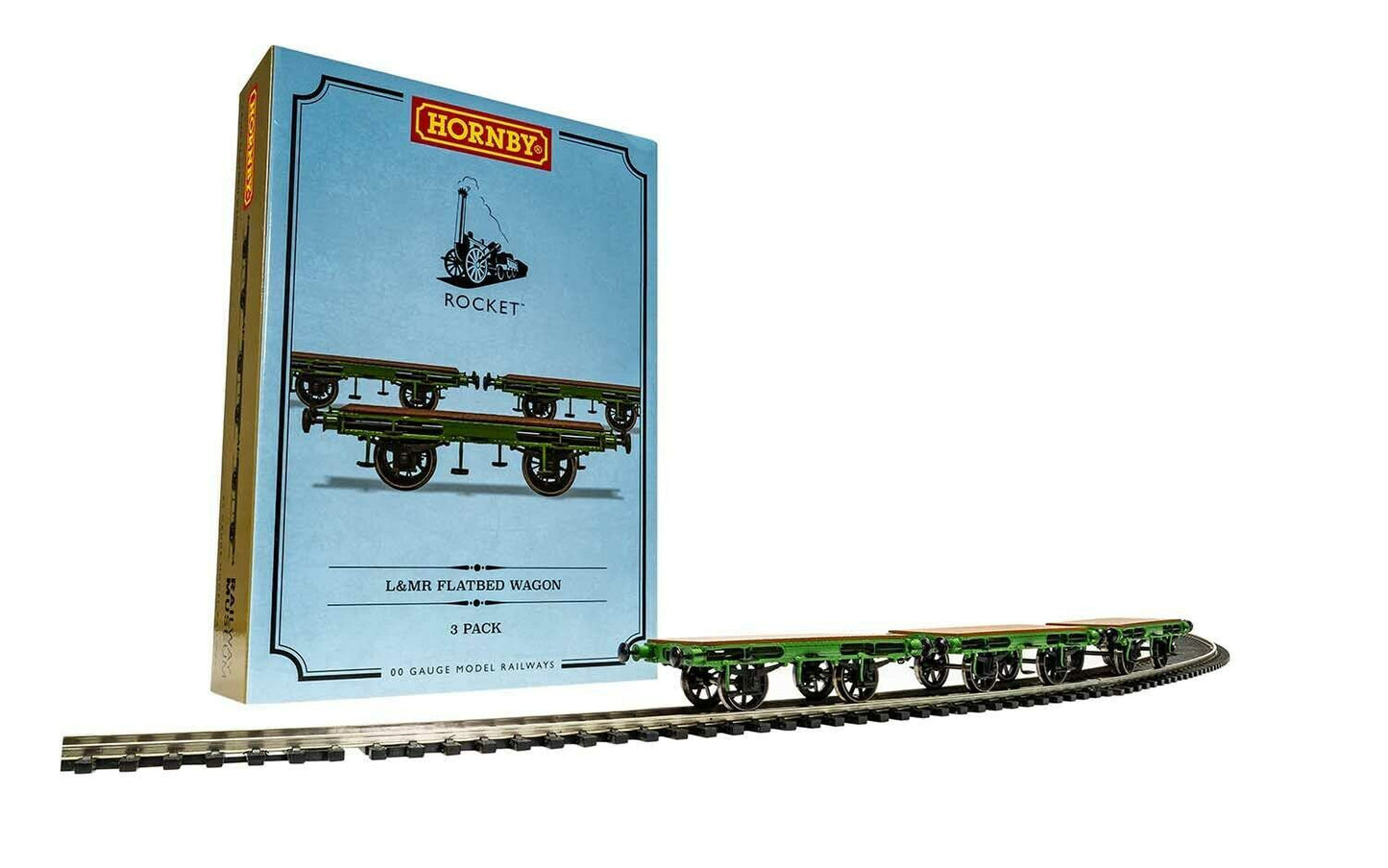 Hornby L&MR, Flat Bed Wagon Pack - Era 1