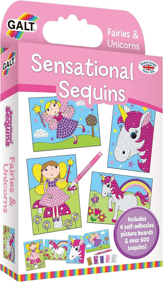 Galt Toys - Sensational Sequins - Fairies and Unicorns Craft Kit