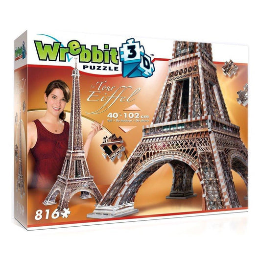 Wrebbit 3D The Eiffel Tower Jigsaw Puzzle - 816 Pieces