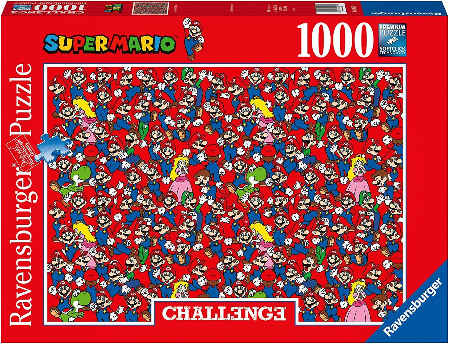 Challenge Super Mario Jigsaw Puzzle - 1000 Pieces