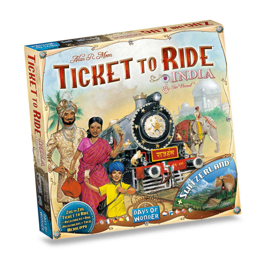 Ticket To Ride Map Collection: Volume 2 - India & Switzerland Expansion Board Game