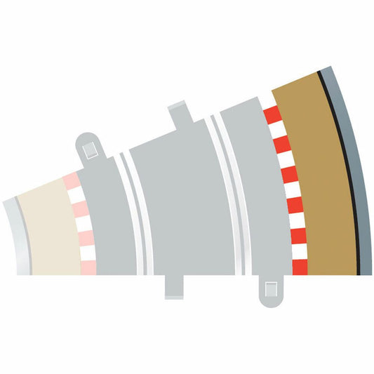Radius 2 Curve Outer Borders 22.5? (Set Of 4) Scalextric Accessory Pack