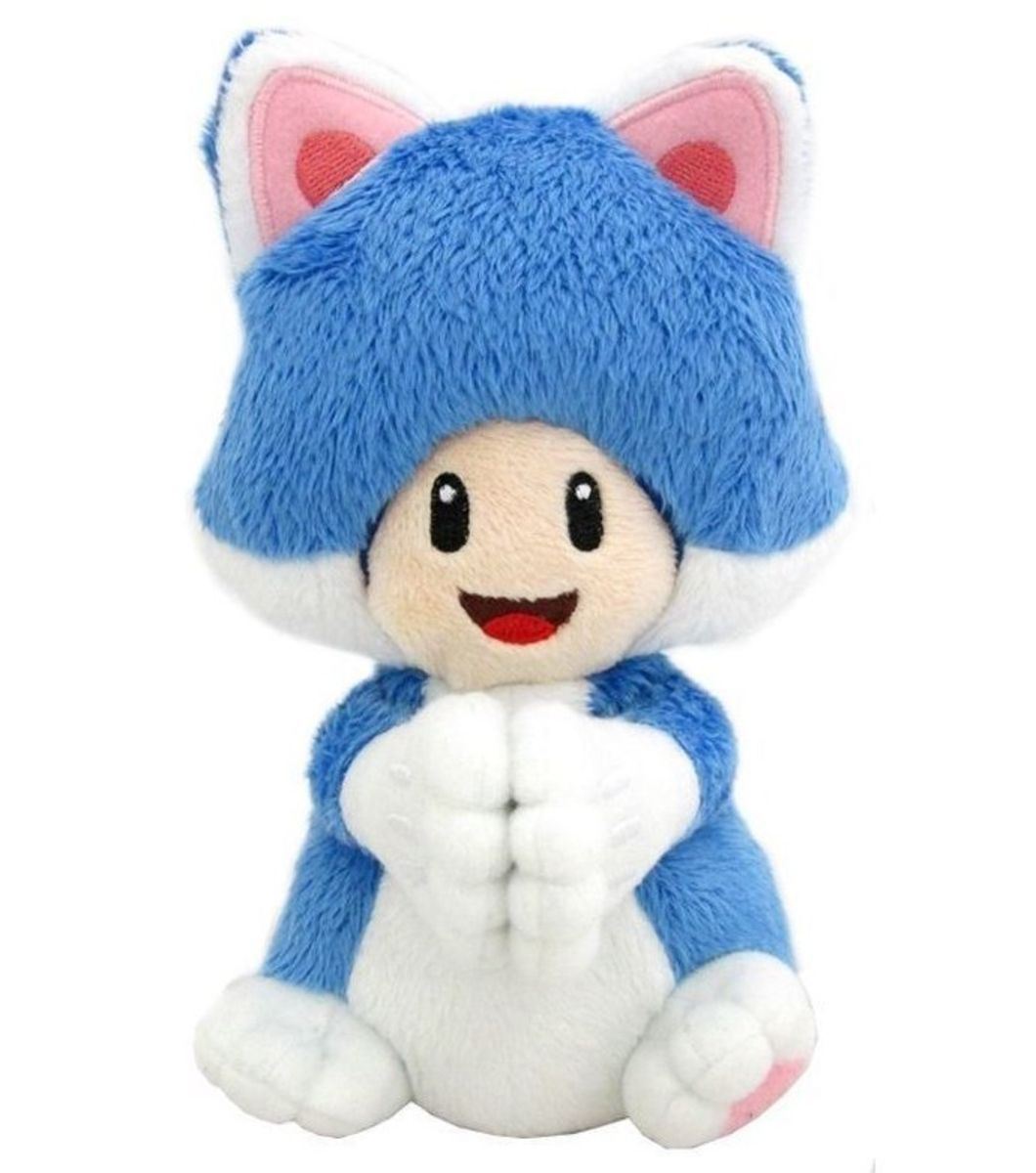 Nintendo Super Mario - Cat Toad 19cm Plush with Magnetic Hands