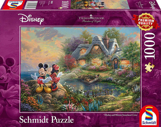 Thomas Kinkade: Disney Mickey & Minnie Sweetheart Cove (2021 Edition) - 1000 Pieces