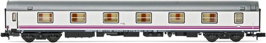 Arnold RENFE T2 sleeping coach White and Purple livery period V