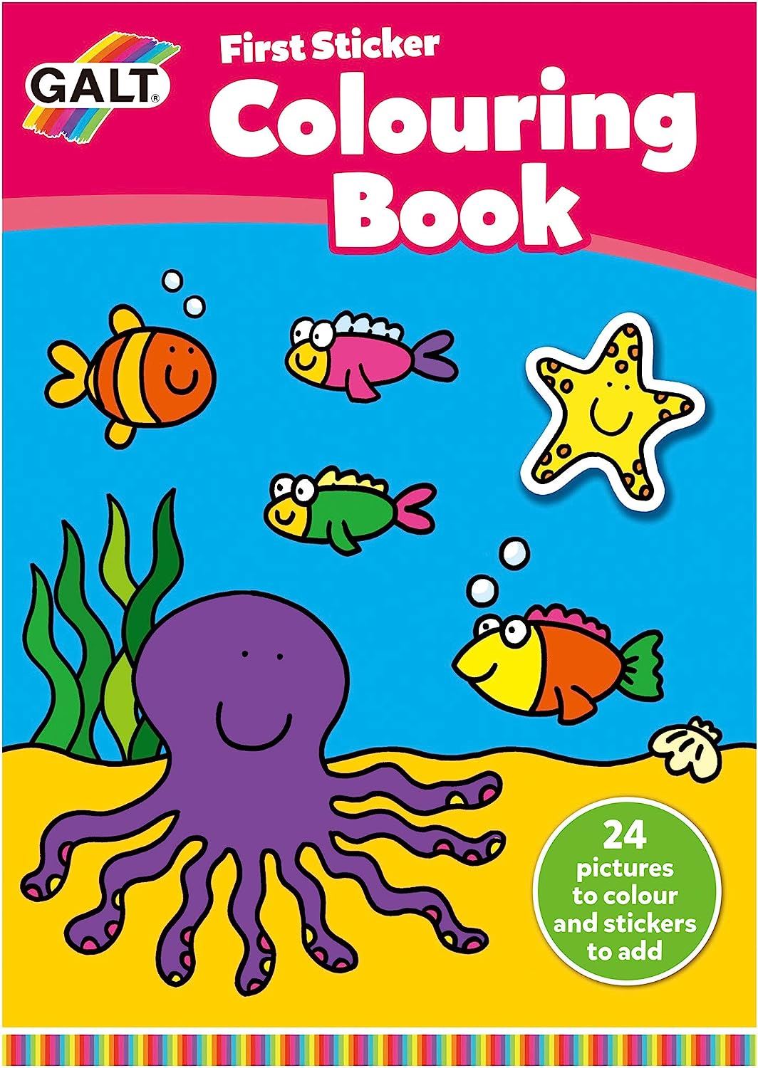 Galt Toys - First Sticker Colouring Book