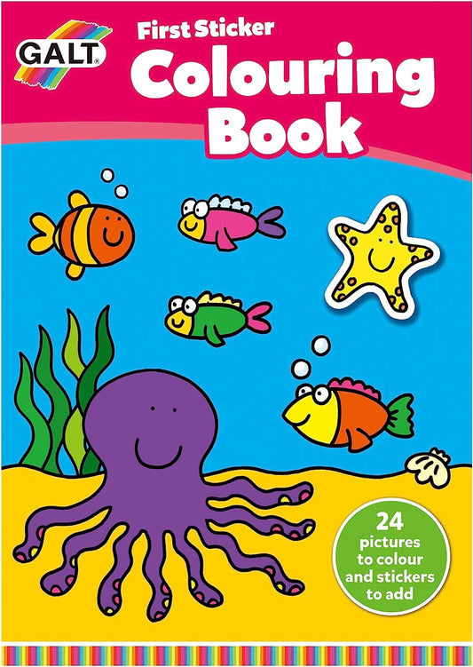 Galt Toys - First Sticker Colouring Book