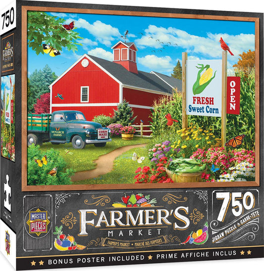 Masterpieces Puzzle Farmers Market Country Heaven Puzzle 750 piece jigsaw puzzle