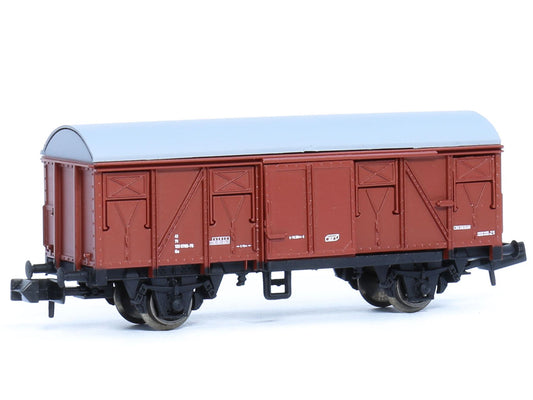 Arnold RENFE, 2-axle Closed Wagon ORE in brown/black Livery