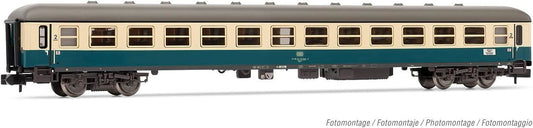 Arnold DB 2nd class coach Bm234 blue beige livery with black frame MD 36 bogies period IV