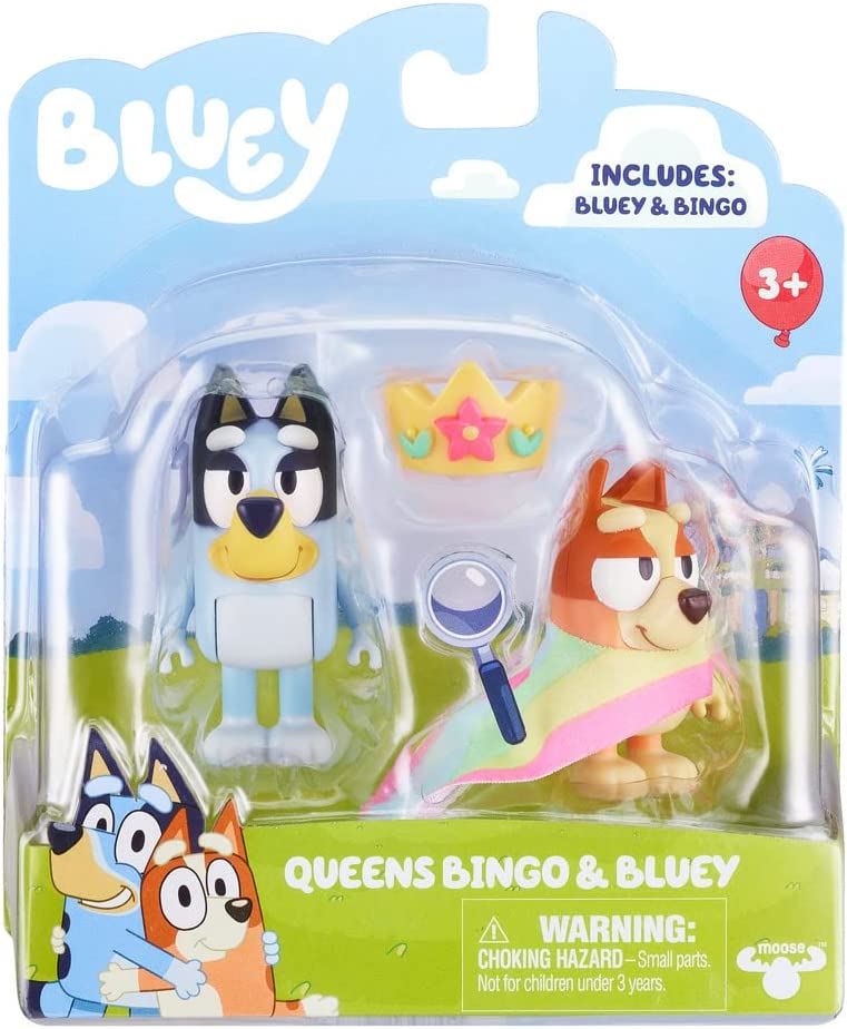 Bluey Queens Bluey & Bingo Figures