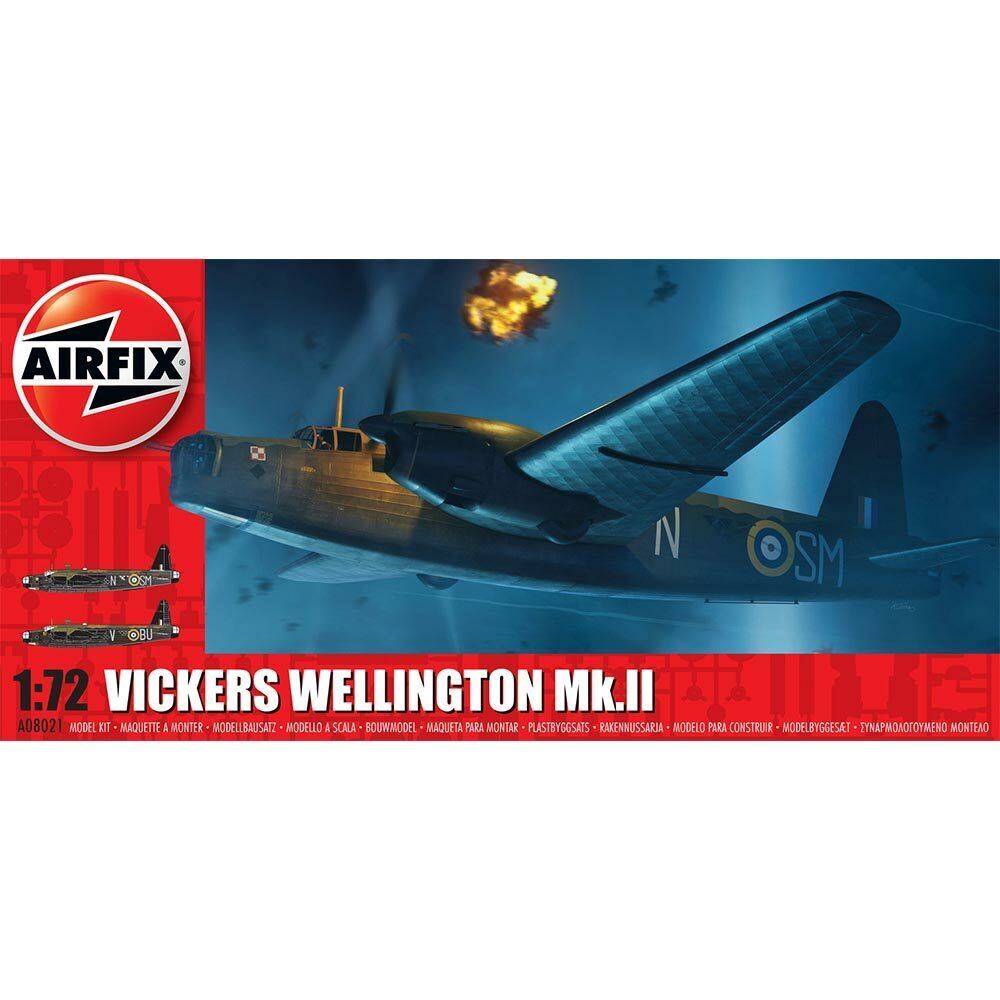 Airfix Vickers Wellington Mk.II Series 8 Aircraft 1:72 Scale Model Kit