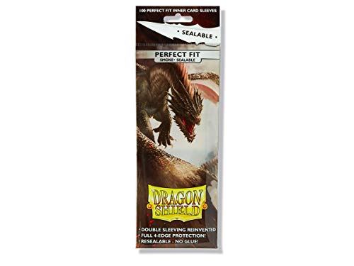 Dragon Shield Smoke Perfect Fit Sealable Card Sleeves - 100 Sleeves