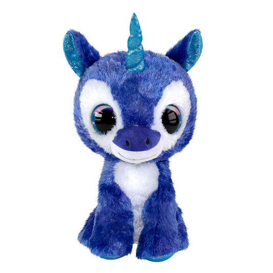 Unicorn Velvet Plush Toy (Blue & White)