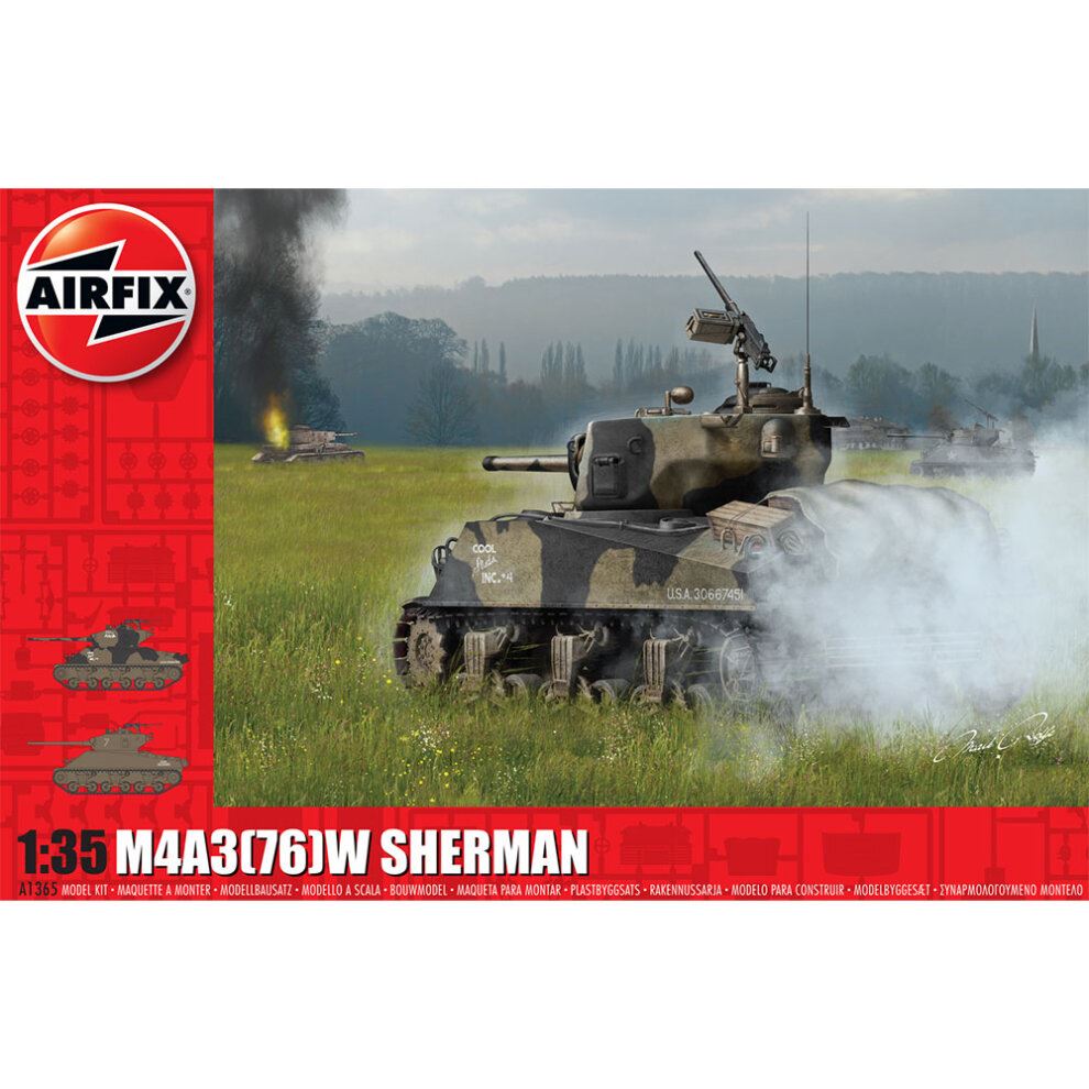 M4A3(76)W "Battle of the Bulge" 1:35 Tank Air Fix Model Kit