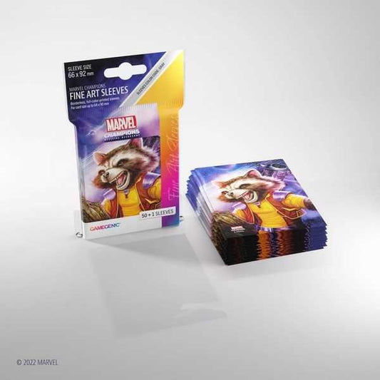 Gamegenic Marvel Champions Fine Art Sleeves Rocket Raccoon