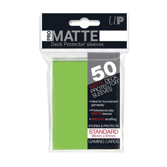 Ultra Pro Matte 50 Deck Protectors - Lime Green