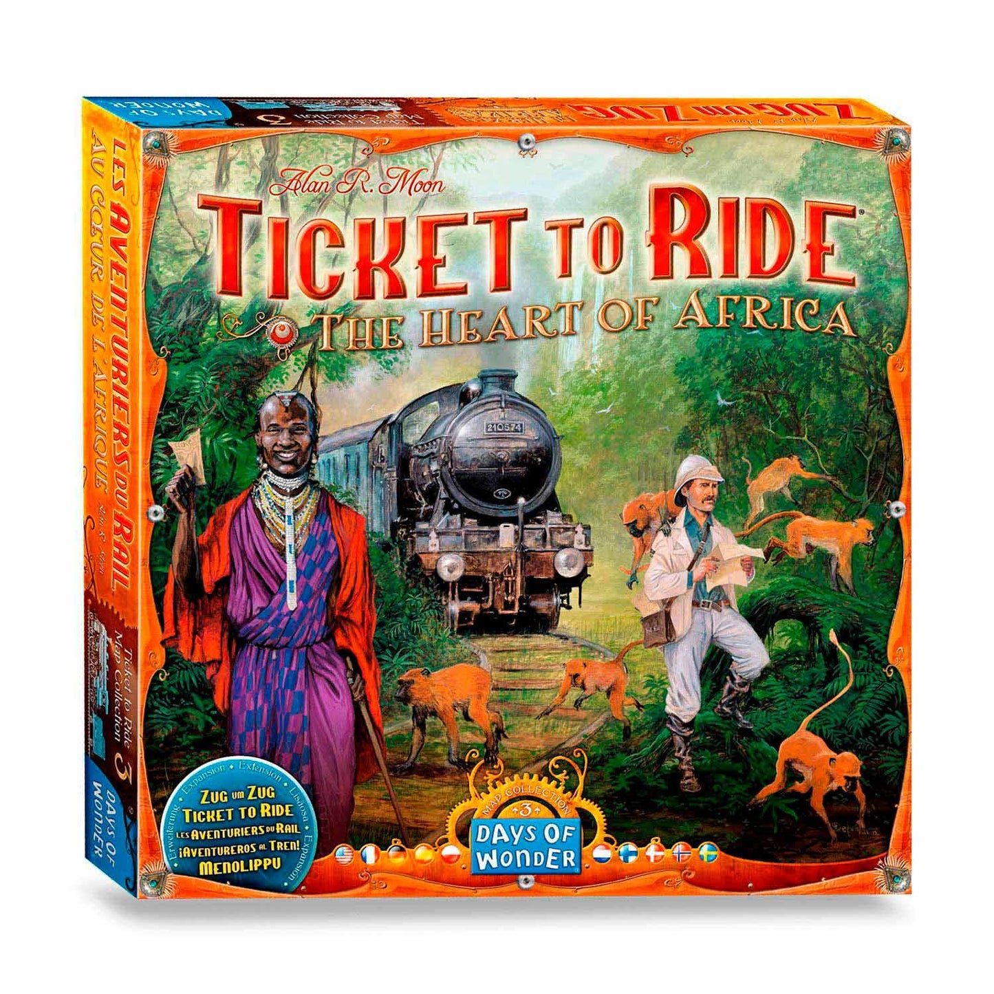 Ticket To Ride Map The Heart of Africa Board Game