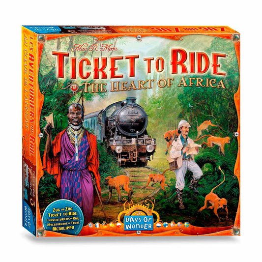 Ticket To Ride Map The Heart of Africa Board Game