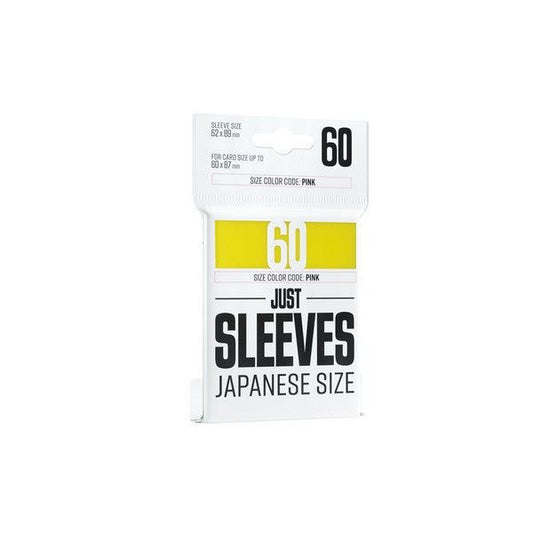 Gamegenic Just Sleeves: Japanese Size Yellow 60 Sleeves