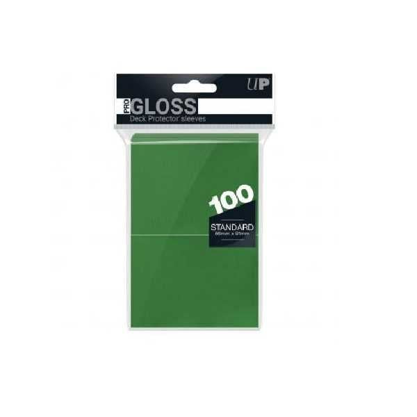 Ultra PRO-Gloss 100 Standard Sleeves: Green